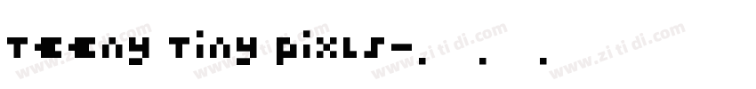 Teeny Tiny Pixls字体转换